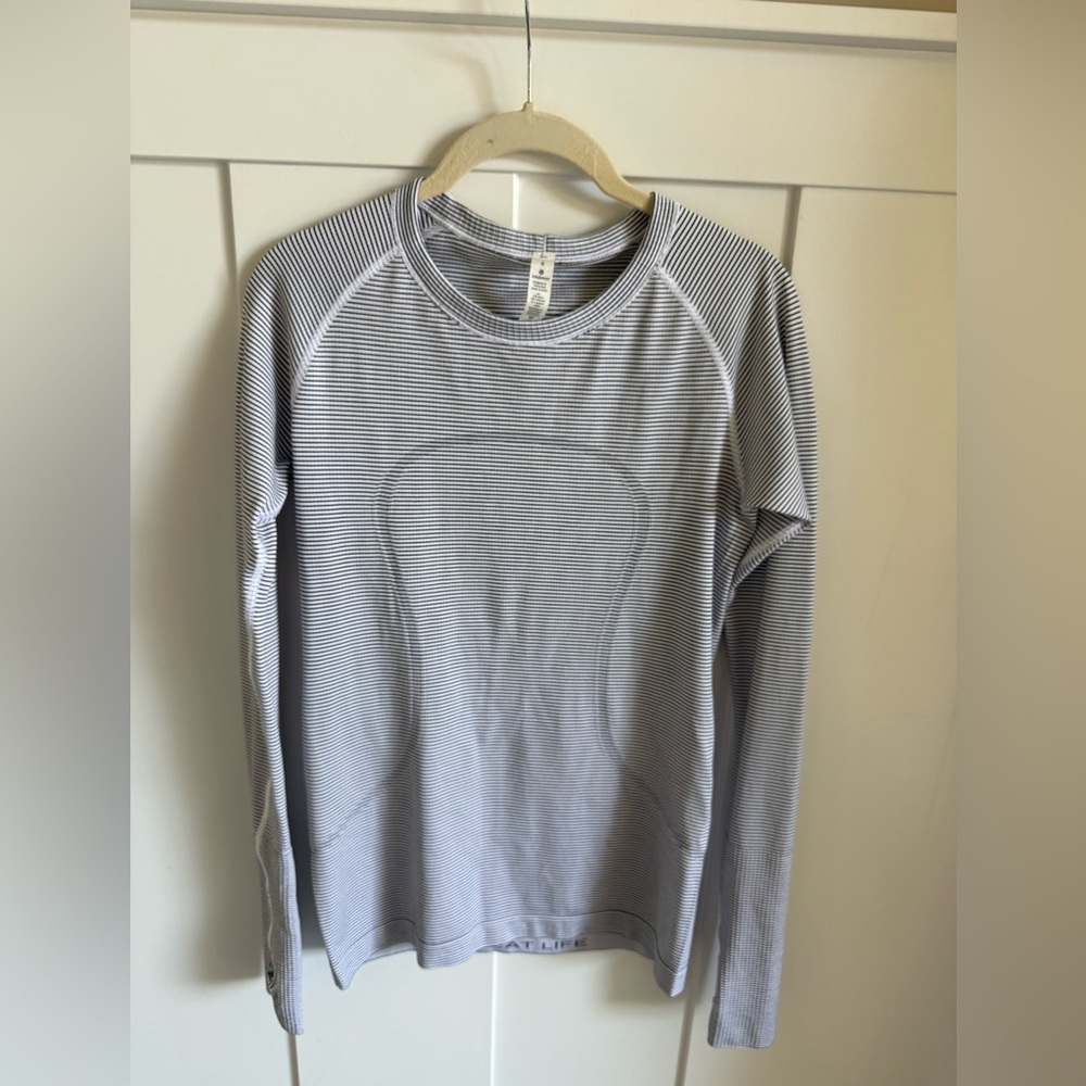 Lululemon Swiftly Tech Tempo Stripe black/white - Picture 2 of 11